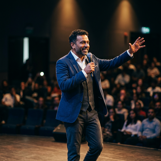 David Vance Speaking on Stage